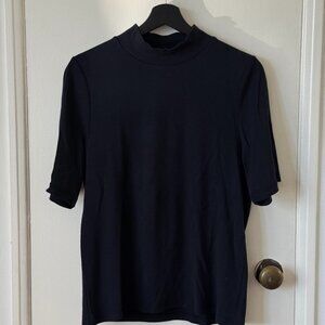 Marine Layer Lexi Rib Mock Neck Top XL Extra Large NWT Soft Stretch